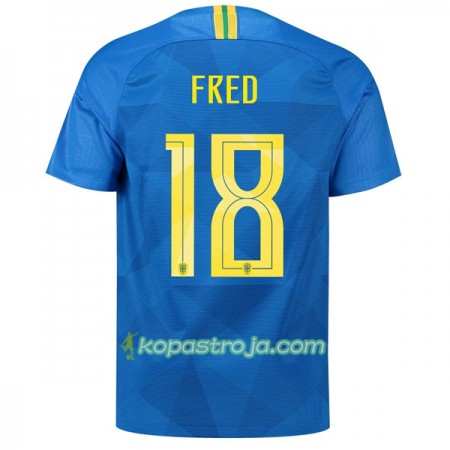 Billiga Fotbollströjor Brasilien Fred 18 VM 2018 Borta tröja